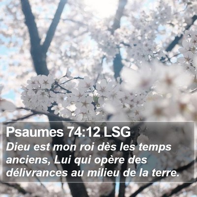Psaumes 74:12 LSG Bible Verse Image
