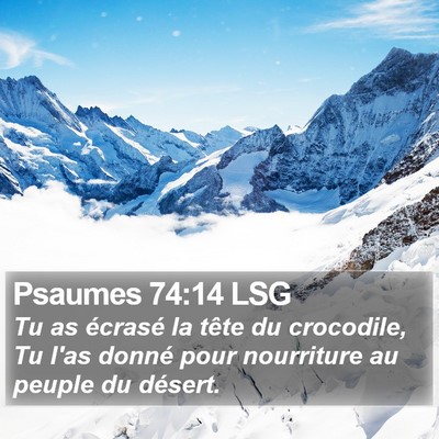 Psaumes 74:14 LSG Bible Verse Image