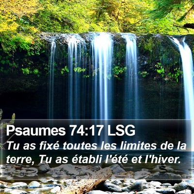 Psaumes 74:17 LSG Bible Verse Image