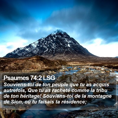 Psaumes 74:2 LSG Bible Verse Image