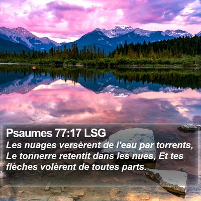 Psaumes 77:17 LSG Bible Verse Image