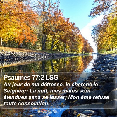 Psaumes 77:2 LSG Bible Verse Image