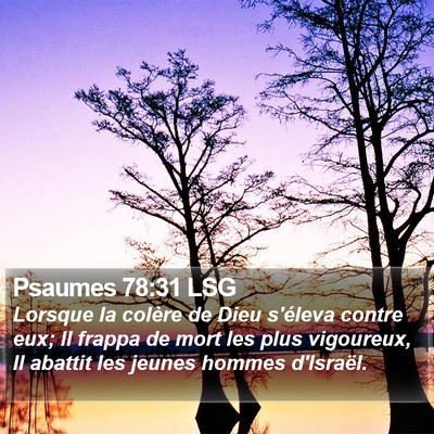 Psaumes 78:31 LSG Bible Verse Image