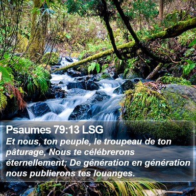 Psaumes 79:13 LSG Bible Verse Image