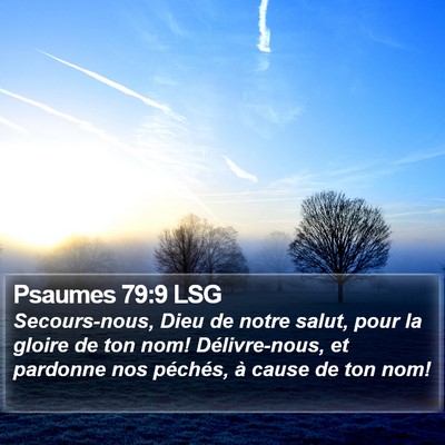 Psaumes 79:9 LSG Bible Verse Image
