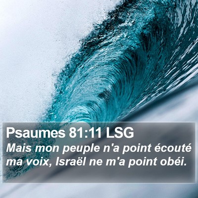 Psaumes 81:11 LSG Bible Verse Image