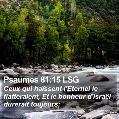 Psaumes 81:15 LSG Bible Verse Image