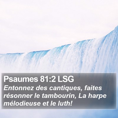 Psaumes 81:2 LSG Bible Verse Image