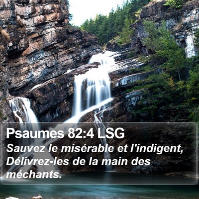 Psaumes 82:4 LSG Bible Verse Image