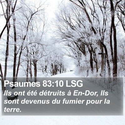 Psaumes 83:10 LSG Bible Verse Image