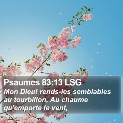 Psaumes 83:13 LSG Bible Verse Image