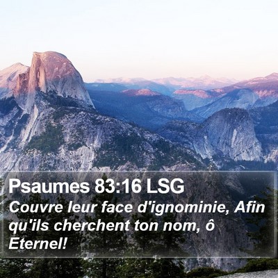 Psaumes 83:16 LSG Bible Verse Image
