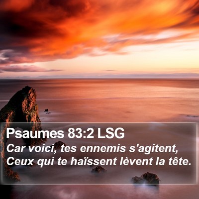 Psaumes 83:2 LSG Bible Verse Image
