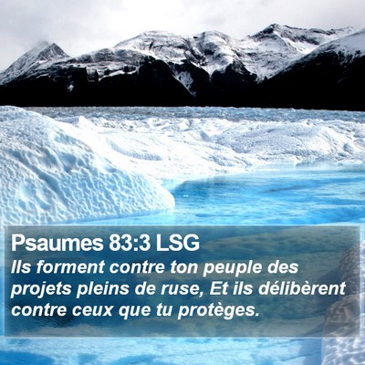 Psaumes 83:3 LSG Bible Verse Image