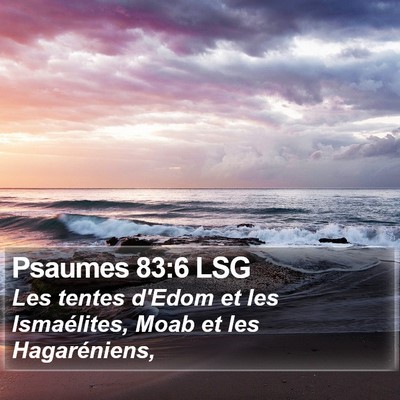 Psaumes 83:6 LSG Bible Verse Image