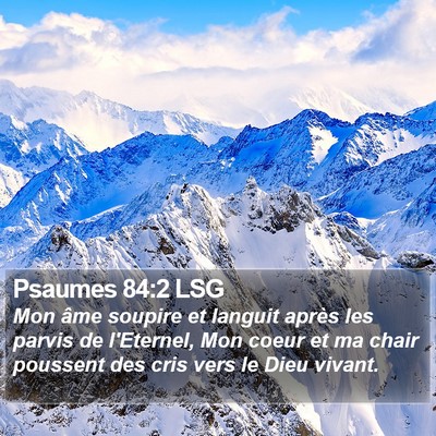 Psaumes 84:2 LSG Bible Verse Image