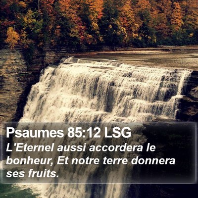 Psaumes 85:12 LSG Bible Verse Image