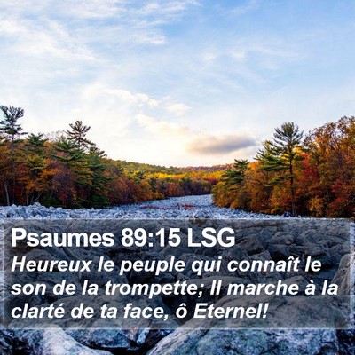 Psaumes 89:15 LSG Bible Verse Image