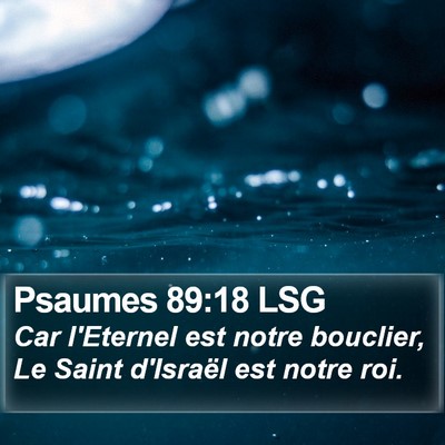 Psaumes 89:18 LSG Bible Verse Image