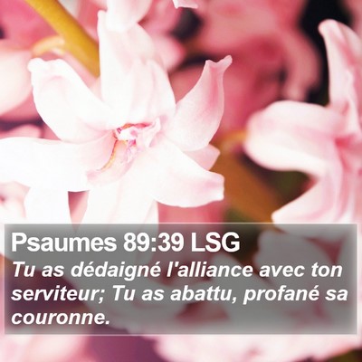 Psaumes 89:39 LSG Bible Verse Image