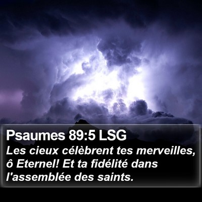 Psaumes 89:5 LSG Bible Verse Image
