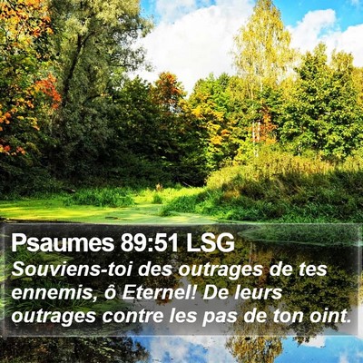 Psaumes 89:51 LSG Bible Verse Image