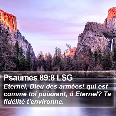 Psaumes 89:8 LSG Bible Verse Image
