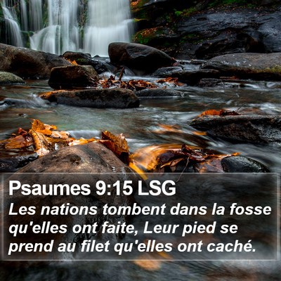 Psaumes 9:15 LSG Bible Verse Image