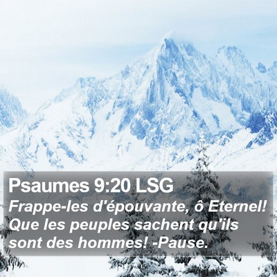 Psaumes 9:20 LSG Bible Verse Image