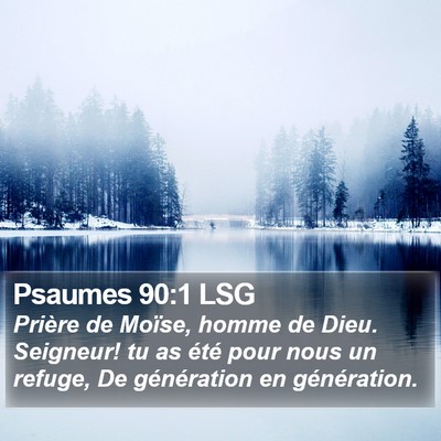 Psaumes 90:1 LSG Bible Verse Image