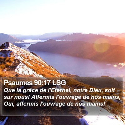 Psaumes 90:17 LSG Bible Verse Image