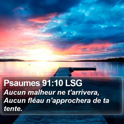 Psaumes 91:10 LSG Bible Verse Image