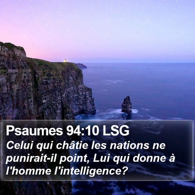 Psaumes 94:10 LSG Bible Verse Image