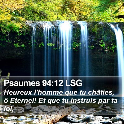 Psaumes 94:12 LSG Bible Verse Image