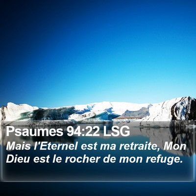 Psaumes 94:22 LSG Bible Verse Image