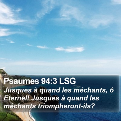 Psaumes 94:3 LSG Bible Verse Image