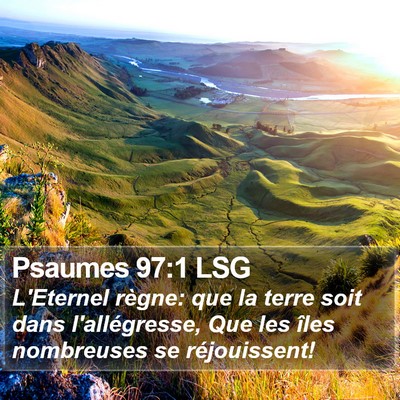 Psaumes 97:1 LSG Bible Verse Image