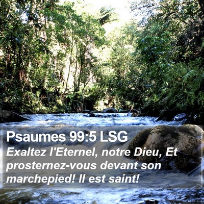 Psaumes 99:5 LSG Bible Verse Image