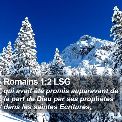 Romains 1:2 LSG Bible Verse Image