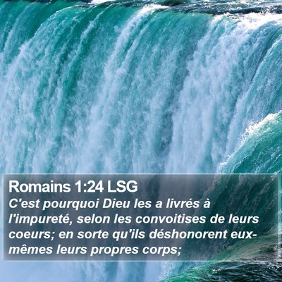 Romains 1:24 LSG Bible Verse Image
