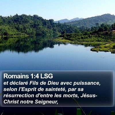 Romains 1:4 LSG Bible Verse Image