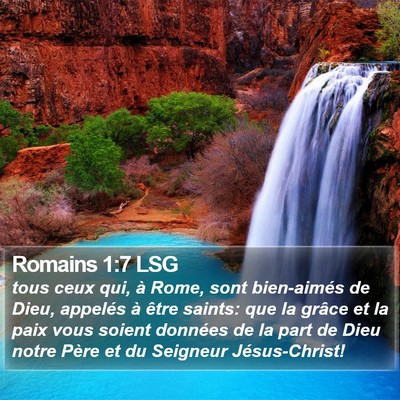 Romains 1:7 LSG Bible Verse Image