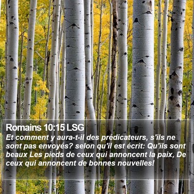 Romains 10:15 LSG Bible Verse Image