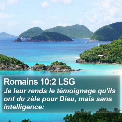 Romains 10:2 LSG Bible Verse Image