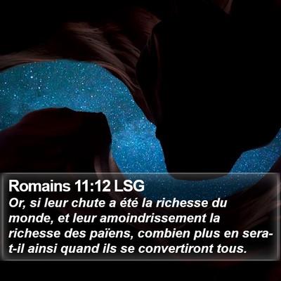 Romains 11:12 LSG Bible Verse Image