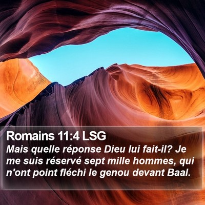 Romains 11:4 LSG Bible Verse Image