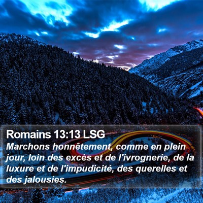 Romains 13:13 LSG Bible Verse Image