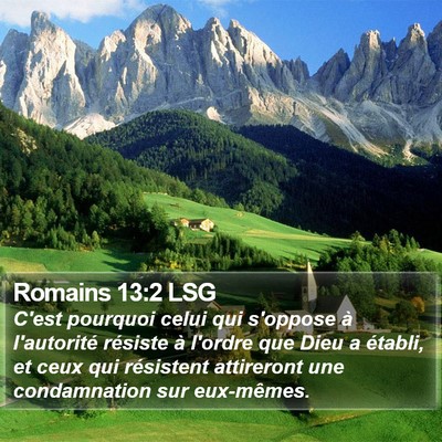Romains 13:2 LSG Bible Verse Image