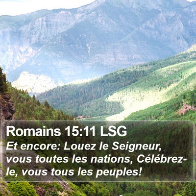 Romains 15:11 LSG Bible Verse Image