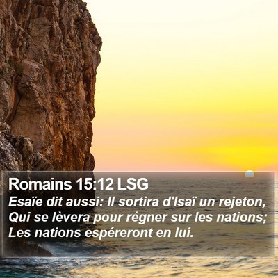 Romains 15:12 LSG Bible Verse Image